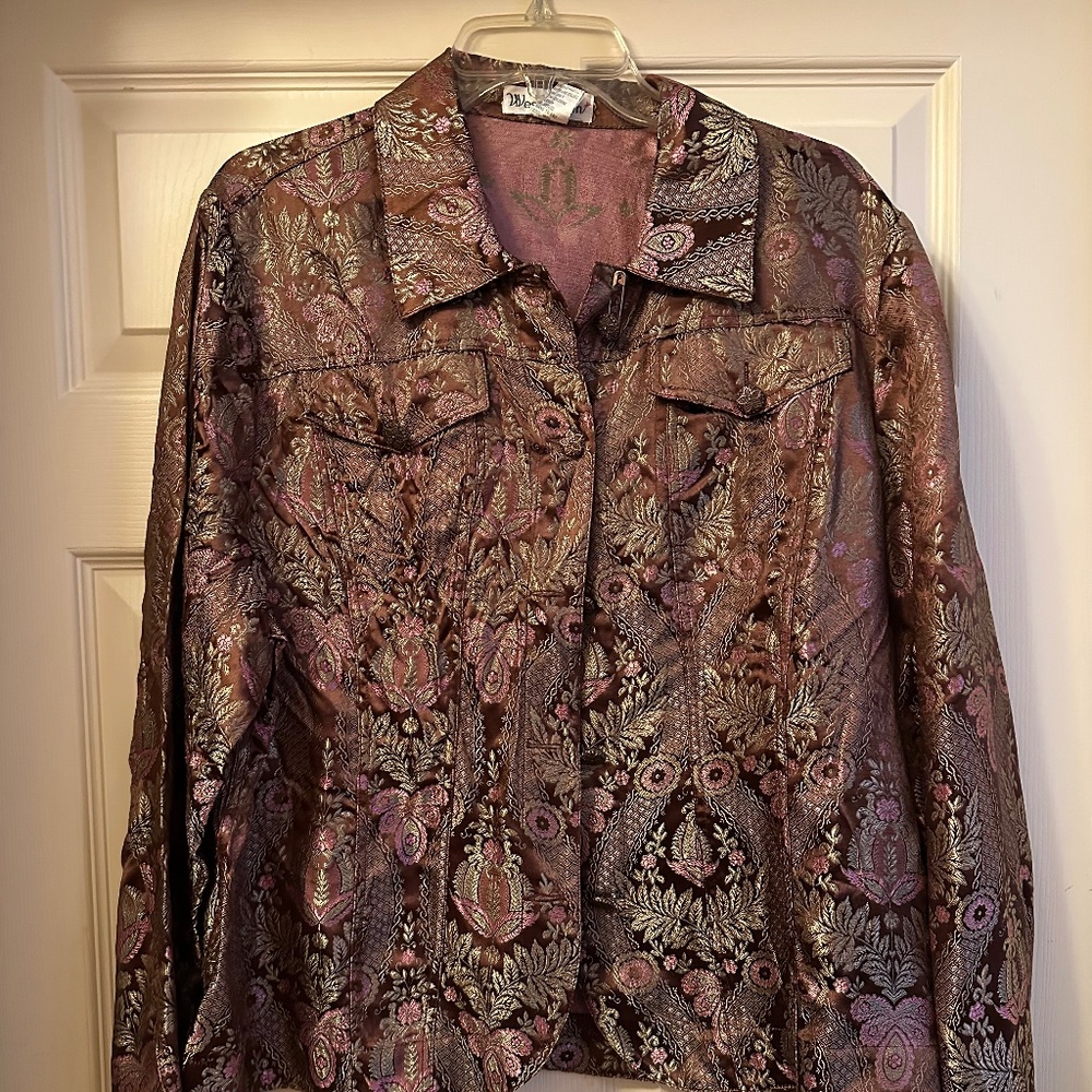 West Palm || Paisley Decorative Jacket || NWT || Size XL || ONE FLAW || Viscose